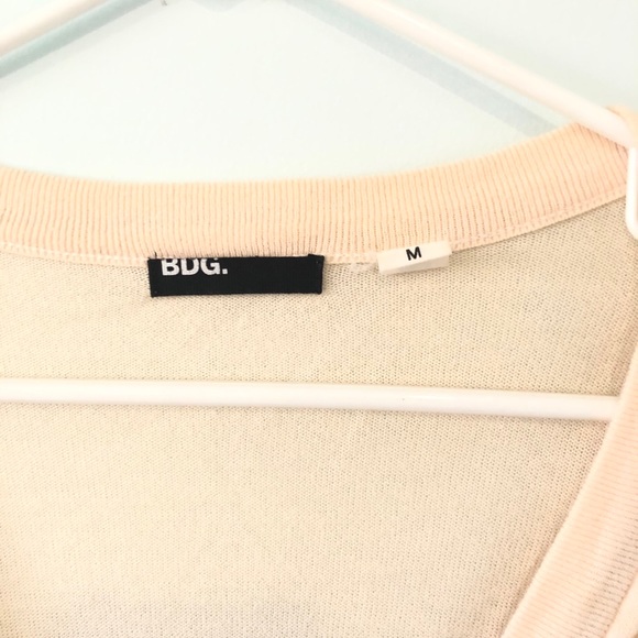 Discounted shipping! BDG striped cream preppy cardigan - Picture 6 of 6